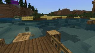Screenshot of the Minecraft Bedrock Marketplace product MC But: Water Burns created by Razzleberries.