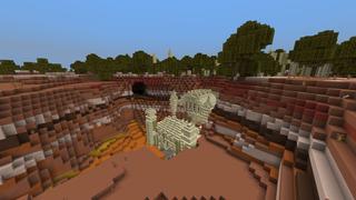 Screenshot of the Minecraft Bedrock Marketplace product MC But: You Burn in the Sun created by Razzleberries.