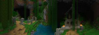 Panorama of the Minecraft Bedrock Marketplace product MC But: You Fear the Dark created by Razzleberries.