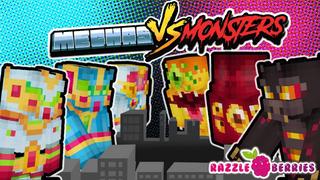 Thumbnail of the Minecraft Bedrock Marketplace product Mechas VS Monsters created by Razzleberries.