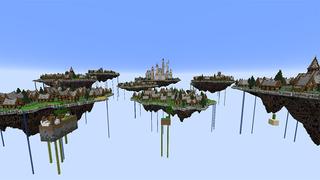 Screenshot of the Minecraft Bedrock Marketplace product Medieval Floating Kingdom created by Razzleberries.