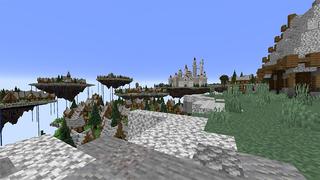 Screenshot of the Minecraft Bedrock Marketplace product Medieval Floating Kingdom created by Razzleberries.