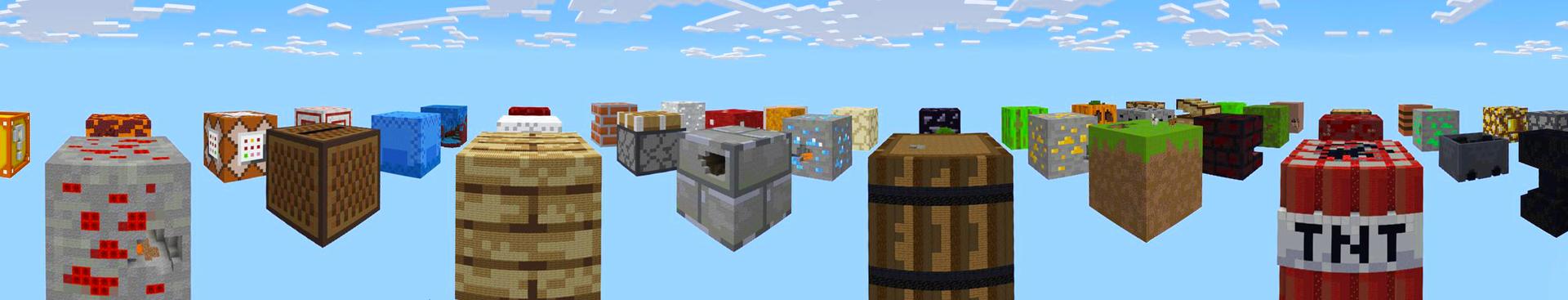 Panorama of the Minecraft Bedrock Marketplace product Mega Blocks 2 created by Razzleberries.