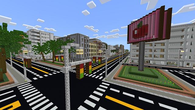 Screenshot of the Minecraft Bedrock Marketplace product Mega City 2 created by Razzleberries.