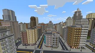 Screenshot of the Minecraft Bedrock Marketplace product Mega City created by Razzleberries.