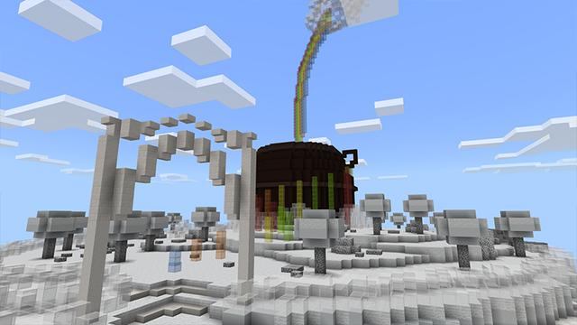 Screenshot of the Minecraft Bedrock Marketplace product Mega Spiral Parkour created by Razzleberries.