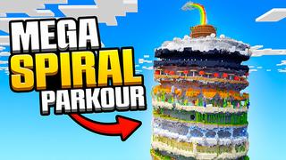 Thumbnail of the Minecraft Bedrock Marketplace product Mega Spiral Parkour created by Razzleberries.