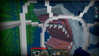 Screenshot of the Minecraft Bedrock Marketplace product Megalodon created by Razzleberries.