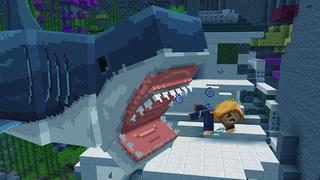 Screenshot of the Minecraft Bedrock Marketplace product Megalodon created by Razzleberries.