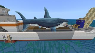 Screenshot of the Minecraft Bedrock Marketplace product Megalodon created by Razzleberries.