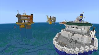 Screenshot of the Minecraft Bedrock Marketplace product Megalodon created by Razzleberries.