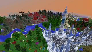 Screenshot of the Minecraft Bedrock Marketplace product Micro Biomes created by Razzleberries.