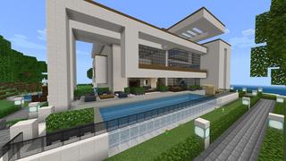 Screenshot of the Minecraft Bedrock Marketplace product Millionaire Beachside Mansion created by Razzleberries.
