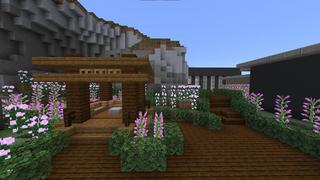 Screenshot of the Minecraft Bedrock Marketplace product Millionaire Cliffside Mansion created by Razzleberries.