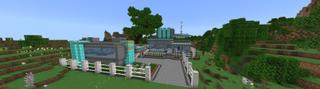 Panorama of the Minecraft Bedrock Marketplace product Mansión del Diamante Millonario created by Razzleberries.