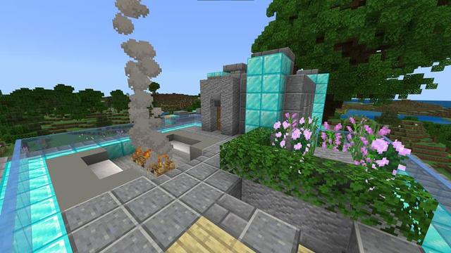 Screenshot of the Minecraft Bedrock Marketplace product Millionaire Diamond Mansion created by Razzleberries.