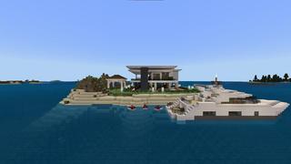 Screenshot of the Minecraft Bedrock Marketplace product Millionaire Island Base created by Razzleberries.