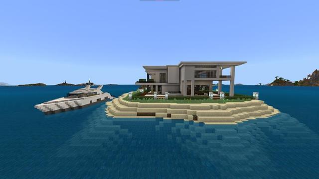 Screenshot of the Minecraft Bedrock Marketplace product Millionaire Island Base created by Razzleberries.
