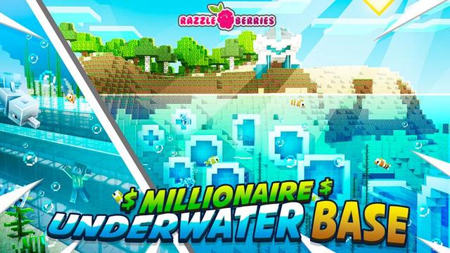 Thumbnail of the Minecraft Bedrock Marketplace product Millionaire Underwater Base created by Razzleberries.