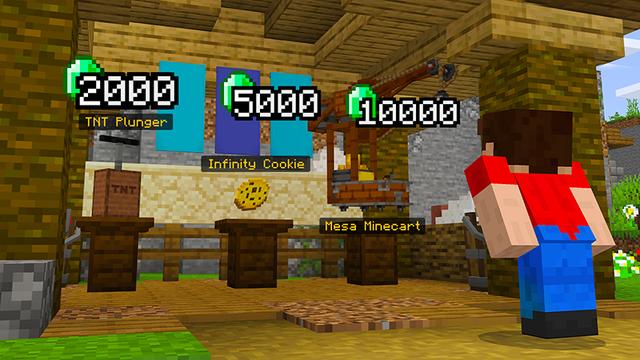 Screenshot of the Minecraft Bedrock Marketplace product Minecraft: Emerald Tycoon created by Razzleberries.