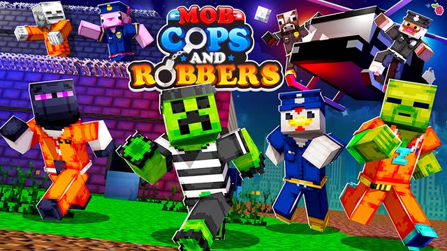 Thumbnail of the Minecraft Bedrock Marketplace product Mob Cops & Robbers! created by Razzleberries.