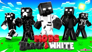 Thumbnail of the Minecraft Bedrock Marketplace product Mobs Black & White! created by Razzleberries.