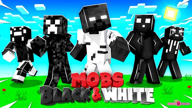 Thumbnail of the Minecraft Bedrock Marketplace product Mobs Black & White! created by Razzleberries.