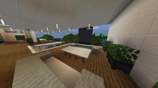 Screenshot of the Minecraft Bedrock Marketplace product Modern Beachside Villa created by Razzleberries.
