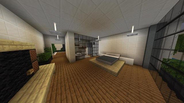 Screenshot of the Minecraft Bedrock Marketplace product Modern Beachside Villa created by Razzleberries.