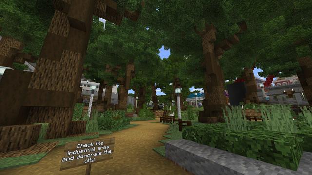 Screenshot of the Minecraft Bedrock Marketplace product Modern City created by Razzleberries.