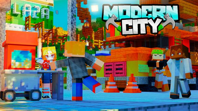 Thumbnail of the Minecraft Bedrock Marketplace product Modern City created by Razzleberries.
