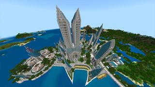 Screenshot of the Minecraft Bedrock Marketplace product Modern City created by Razzleberries.