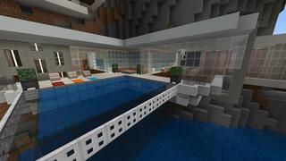 Screenshot of the Minecraft Bedrock Marketplace product Modern Cliffside Base created by Razzleberries.