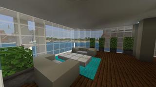 Screenshot of the Minecraft Bedrock Marketplace product Modern Cliffside Base created by Razzleberries.