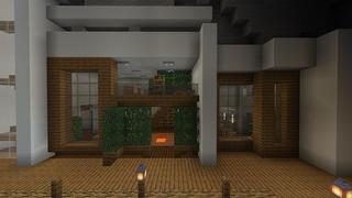 Screenshot of the Minecraft Bedrock Marketplace product Modern Cliffside House created by Razzleberries.
