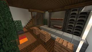 Screenshot of the Minecraft Bedrock Marketplace product Modern Cliffside House created by Razzleberries.