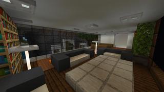 Screenshot of the Minecraft Bedrock Marketplace product Modern Cliffside House created by Razzleberries.