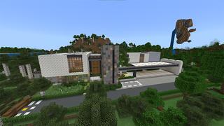 Screenshot of the Minecraft Bedrock Marketplace product Modern Mansion created by Razzleberries.