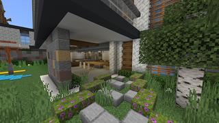 Screenshot of the Minecraft Bedrock Marketplace product Modern Mansion created by Razzleberries.