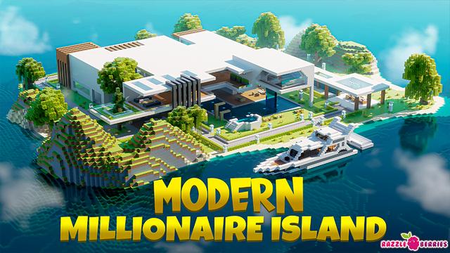 Thumbnail of the Minecraft Bedrock Marketplace product Modern Millionaire Island created by Razzleberries.