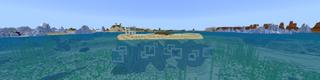 Panorama of the Minecraft Bedrock Marketplace product Modern Underwater Base created by Razzleberries.