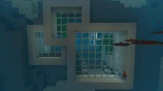 Screenshot of the Minecraft Bedrock Marketplace product Modern Underwater Base created by Razzleberries.