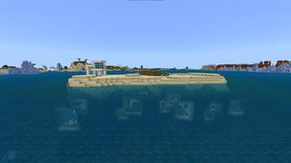 Screenshot of the Minecraft Bedrock Marketplace product Modern Underwater Base created by Razzleberries.