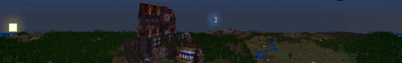 Panorama of the Minecraft Bedrock Marketplace product Monster Highschool created by Razzleberries.
