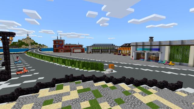 Screenshot of the Minecraft Bedrock Marketplace product Mont-Saint-Michel created by Razzleberries.