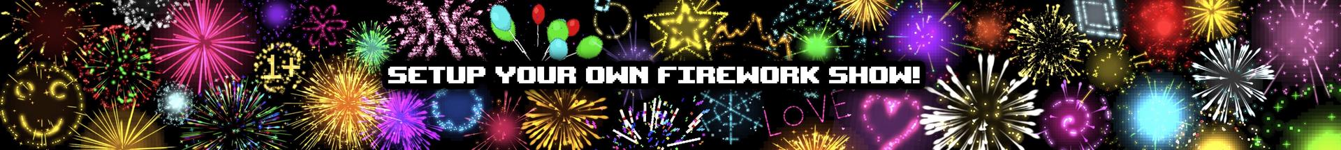 Panorama of the Minecraft Bedrock Marketplace product More Fireworks created by Razzleberries.