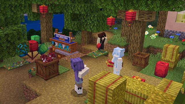 Screenshot of the Minecraft Bedrock Marketplace product More Fireworks created by Razzleberries.