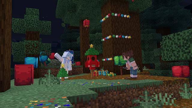 Screenshot of the Minecraft Bedrock Marketplace product More Fireworks created by Razzleberries.