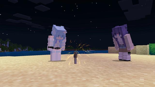 Screenshot of the Minecraft Bedrock Marketplace product More Fireworks created by Razzleberries.