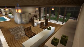 Screenshot of the Minecraft Bedrock Marketplace product Mountain Tycoon Mansion created by Razzleberries.